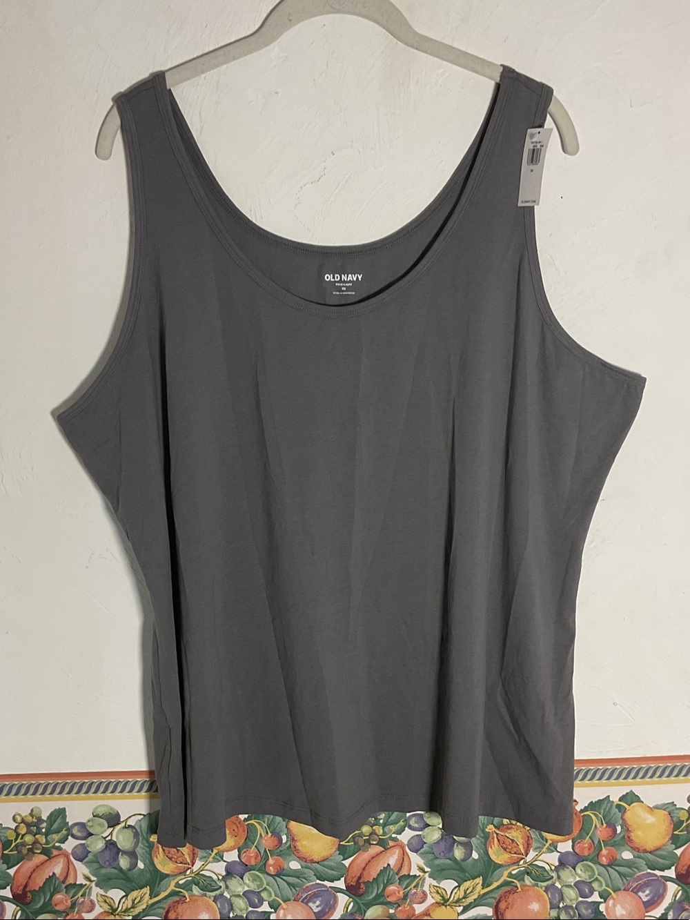 Sale! Old Navy First-Layer Scoop Neck Tank Top Size 3X Gray NWT